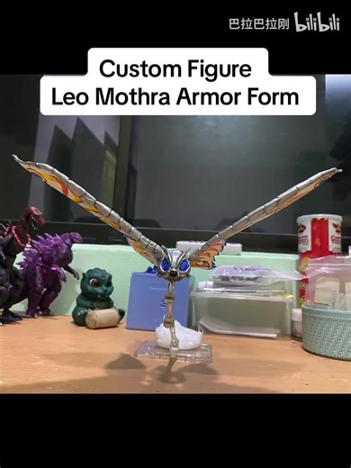 Custom Figure Leo Mothra Armor Form #godzilla #mothra #customfigure #fyp #viral