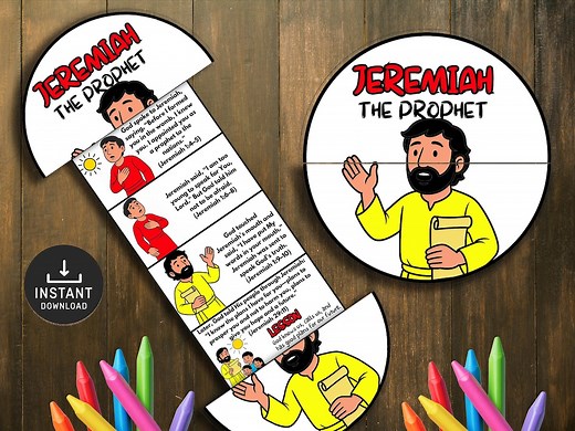 Jeremiah the Prophet, Bible Story Craft, Sunday School (digital Download) - Etsy