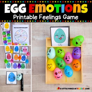 Egg Emotion Faces Printable Feelings Activities (Easter Eggs, Social Emotional)