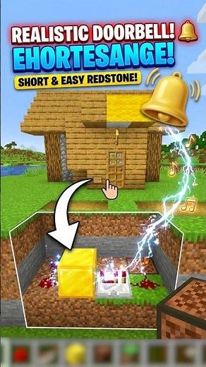 How to Build a REALISTIC Doorbell in Minecraft! 🔔⚡