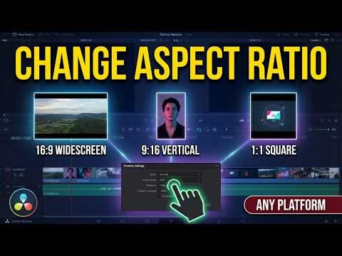 DaVinci Resolve: How to Change Aspect Ratio (2026) — Full Guide