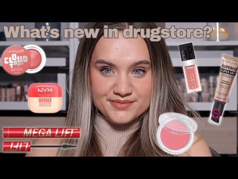 NEW IN DRUGSTORE MAKEUP FULL FACE FIRST IMPRESSIONS TRYING NEW DRUGSTORE MAKEUP HONEST REVIEW FEB