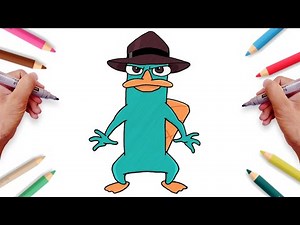 How to Draw PERRY THE PLATYPUS | Phineas and Ferb