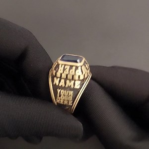 Customized High School Ring, Class Ring, Custom University Ring, Handmade College Ring, Personalized University Ring, Graduation Gift - Etsy