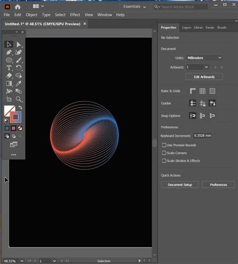 Adobe Illustrator 2026-Tips to draw solar system like design #illustrator
