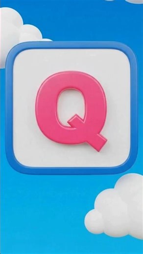 ABC Song for Kids (Q-V) | Fun Alphabet Nursery Rhyme | ABCD Learning Song #abcd #kidssongs #shorts