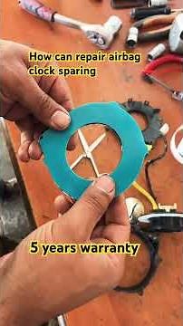How can repair the airbag clock spring only for horn and bypass airbag light #SKC#workshop#skcdoctor