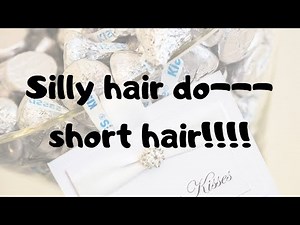 How to make silly/crazy hair do for a short hair:) #crazyhairday #crazyhair #DIY #howto