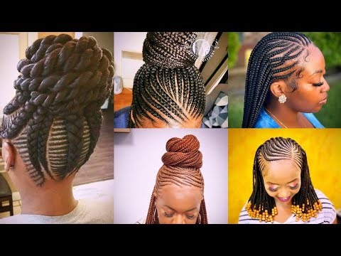 Stunning Braids Hairstyles Picture Ideas For Black Ladies || Big Cornrow Braids