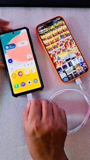 iPhone 17 Pro Max से Samsung Android में Data Transfer Cable से iOS to Android |