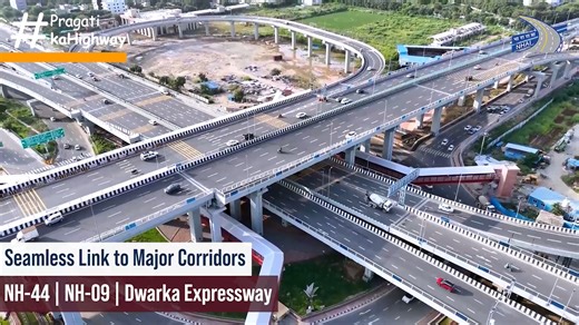 #DecongestingDelhiNCR: Urban Extension Road-II (UER-II) connects NH-44, NH-09 and #DwarkaExpressway, with the 29.6 km Sonipat Spur linking Bawana Industrial Area to the KMP & Delhi–Katra Expressway, and the 7.3 km Bahadurgarh Spur easing NH-09 traffic while connecting Haryana and Delhi. The project offers faster access to IGI Airport from Chandigarh, Punjab and J&K, and improves interstate connectivity with Haryana and Uttarakhand. #NHAI #PragatiKaHighway #BuildingANation | National Highways Aut