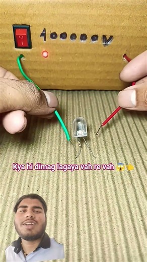 400000 voltage LED light status#experiment #project#tech#shorts #viral #motor #desi#shorts 👍🙏
