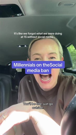 We’ve become our parents. Don’t get me wrong, I have a 5 year old and 2 year old growing up in a digital era, I am for this ban, but also I vividly recall what I was doing as a teenager without it. We were wild. #socialmediaban #millennial #relatable #mumsoftiktok