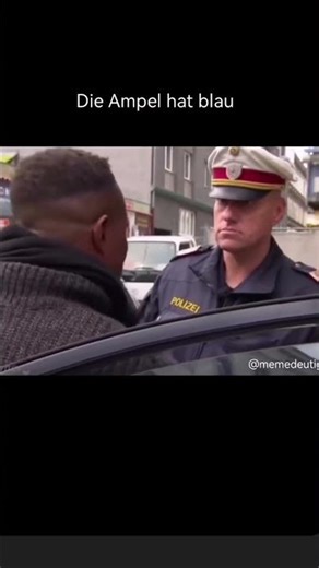 Die ampel hat blau 😂😂 #memes #polizei #polizeikontrolle #lustig #lachen #shortvideo