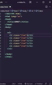 Escribe código HTML a alta velocidad [como un PRO] - #Shorts