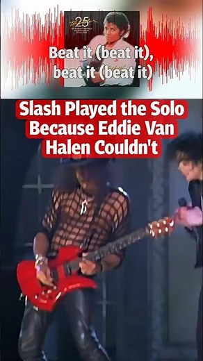 Slash Played the Solo Because Eddie Van Halen Couldn't 🎸