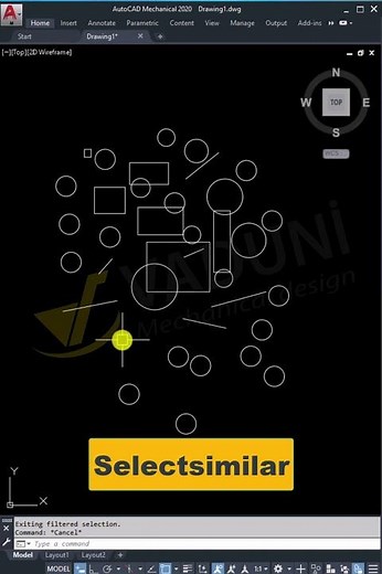 Cách chọn nhanh đối tượng trong AutoCAD #họcautocad #autocad #vadunishort