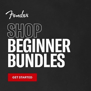 Pick up a Fender and find a new lifelong passion. With our Beginner Bundles, we’ve paired our favorite guitars for beginners with all the gear you need to get started. | Fender