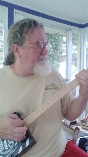 There's No Fringe Lunatance Here It's Straight On Lunatic #cigarboxguitar #music #shorts