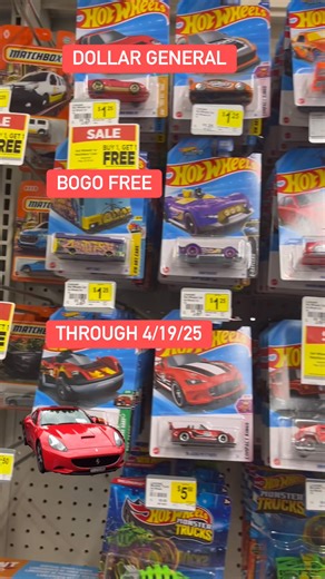 Dollar General hot wheels and matchbox cars buy one get one free through April 19, 2025 #DollarGeneral #Sale #Toys #Cars #OperationChristmasChild #Easter #EasterBasket #EasterBasketIdeas | The Clearance Whisperer