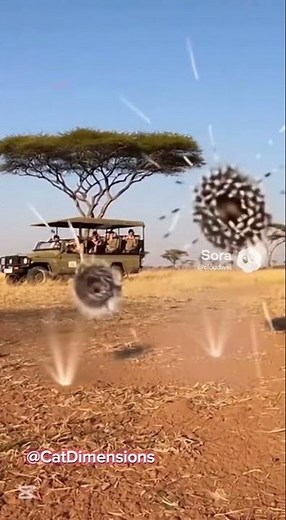 🦔🦫 English Prompt – Hedgehog vs Porcupine Aerial Spinning Spike Battle2 #wildlife #animals #funny