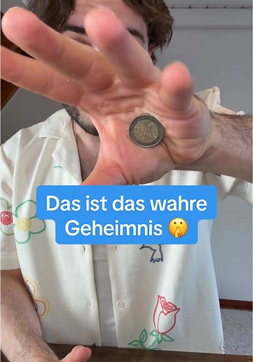 Geheimnisvolles Palming Tutorial: Münze und Glas