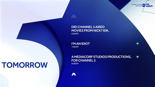 [架空]mediacorp channel 5 2023 rebrand lineup reskinned