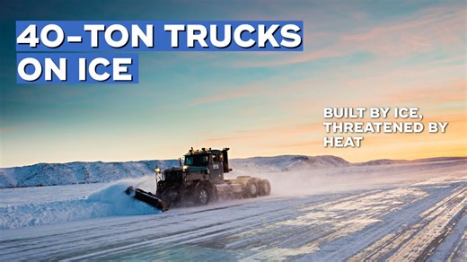 Canada builds 6,000km of ice roads every year—but they're melting fast