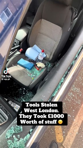 Tools Stolen Car Smash Window Broken Vauxhall Astra Twin Top Tools Gone In West London