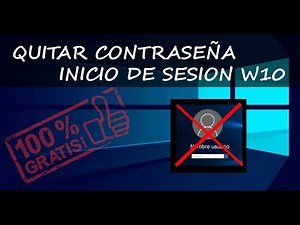 ✅ Quitar contraseña inicio de sesión en Windows 10 rápido y sin programas