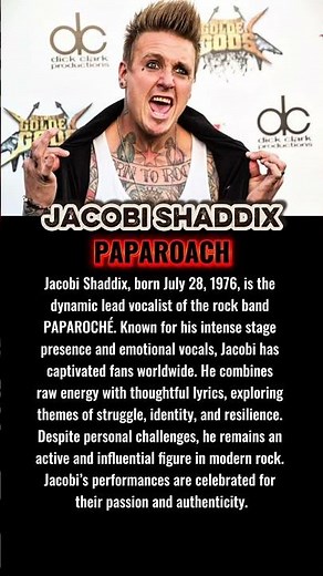 Jacobi Shaddix: PAPAROACH Rock Legend