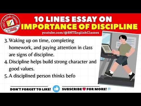 10 Lines Essay on Importance of Discipline | Discipline Essay 10 Lines