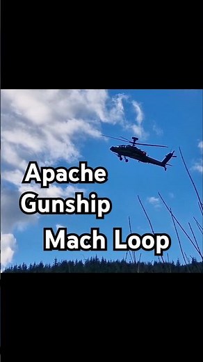 Apache Attack Helicopter, Mach Loop Valley 13/3/2025 Rare Saturday Pass