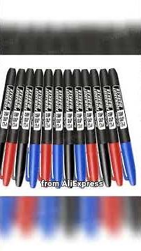 🎨 6-Piece Permanent Marker Set! Fine Point Precision for Every Art Project ✍️