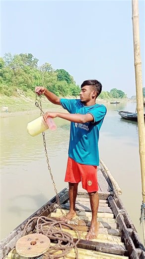 Using new methods of boat fishing #fishpetfun #handfish #fishing #fishingbait #fishingline