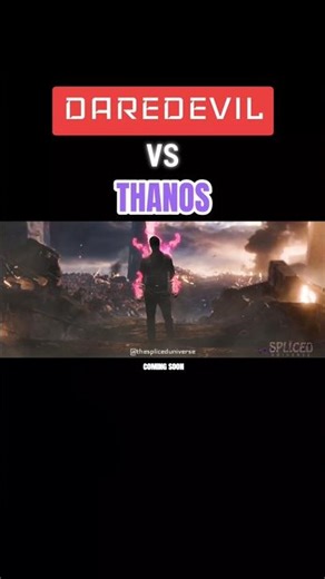 DAREDEVIL vs THANOS (Marvel Rivals Edition) #marvelrivals #daredevil #daredevilbornagain #avengers
