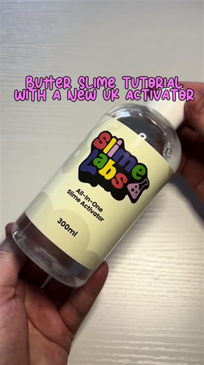 Butter Slime Tutorial! Here’s a super easy butter slime tutorial. Butter slime is one of my favourite textures and i tested out a new UK activator and it is amazing! 🩷#fyp #rosiecheeksslimeshop #ukslime #butterslime #slimelabs