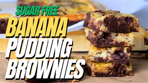 Sugar Free Banana Pudding Brownies | Low Carb Recipes