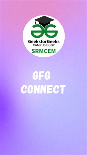 GeeksforGeeks_CampusBody_SRMCEM on Instagram: "🚀 𝗘𝗹𝗲𝘃𝗮𝘁𝗲 𝘆𝗼𝘂𝗿 𝗰𝗮𝗿𝗲𝗲𝗿 𝘄𝗶𝘁𝗵 𝗚𝗙𝗚 𝗖𝗼𝗻𝗻𝗲𝗰𝘁! 🚀 Are you a college student looking for professional guidance? Look no further! GFG Connect is here to bridge the gap between academia and industry. 👩‍🎓👨‍🎓 Whether you’re stuck on a complex coding problem or looking for the right career path, GeeksforGeeks brings industry expertise right to your screen. With GFG Connect, you get access to: 𝗡𝗲𝘁𝘄𝗼𝗿𝗸𝗶𝗻𝗴: Build a valu