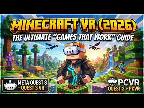Minecraft VR 2026: "GAMES THAT REPLACED " MINECRAFT VR || Quest 3 and PCVR!! ||