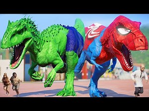 Khủng long siêu nhân nhện T Rex, I REX Hulk đại chiến - khung log