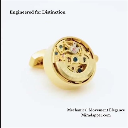 Mechanical Movement Cufflinks – Gold Edition | Luxury Men's Accessories