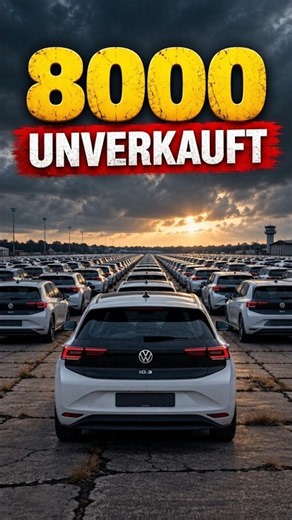 The shocking image: 8,000 unsold VW electric cars! 😲