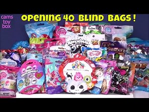 40 Blind Bags Opening Surprise Toys Disney MLP Peanuts Toy Story Monster High Trolls Tsum Care Bears