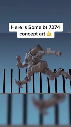 BT 7274 Concept Art Featuring Pulse Blade Pilot from Titanfall 2