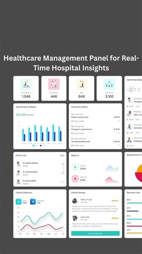 Healthcare Management Panel for Real-Time Hospital Insights