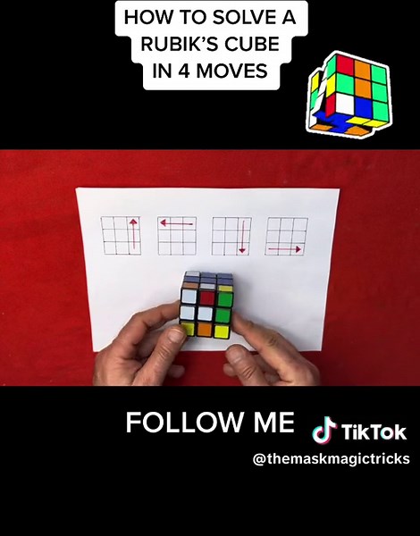 How to Solve a Rubik's Cube in 4 Moves