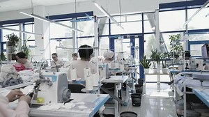 Clothing Factory Workers at Work | Premium Stock Video Footage
