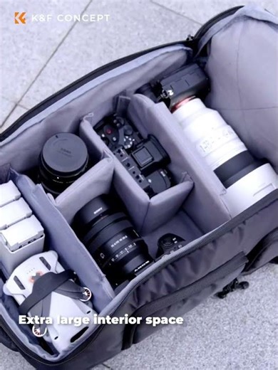 Sac à dos pour appareil photo K&F CONCEPT 25L, étanche, sac p