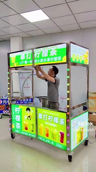 Diy Foldable Snack Carts with wheels Food/pancake/part cart with business #snackcart #snackbar #foldablecart #carts #pancakecart #nightmarket #foryou #fyp #fypシ゚viral #tiktok